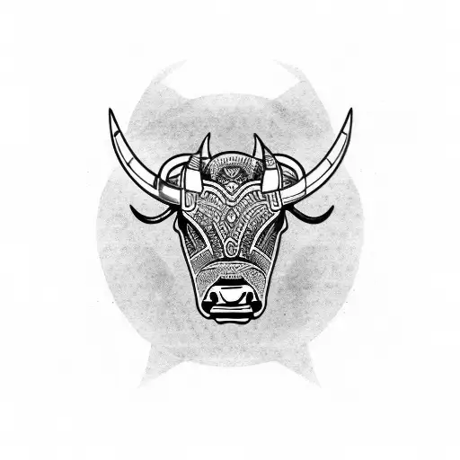 Tribal Bull - Tribal Tattoo - Vector Tribal Bull Stock Vector | Adobe Stock