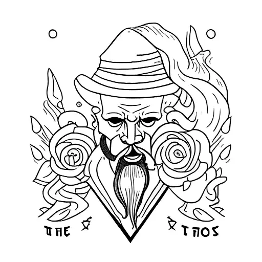 nome Isaac Gabriel em batidas cardicas tattoo design idea