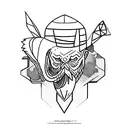 nome Isaac Gabriel em batidas cardicas tattoo design idea