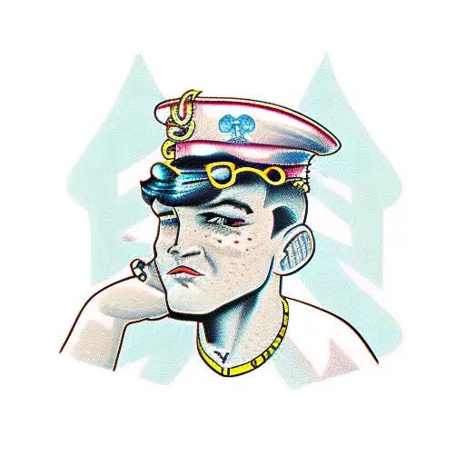 cry baby behind bars tattoo design idea