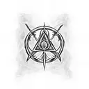 deathly hallows with scorpio tattoo design idea