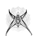 deathly hallows with scorpio tattoo design idea