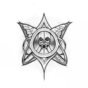 deathly hallows with scorpio tattoo design idea