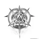 deathly hallows with scorpio tattoo design idea