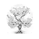 Cherry Blossom tree tattoo design idea