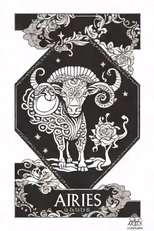 Aries zodiac sign name harshit and birth place India  tattoo design idea
