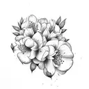 rhododendrons tattoo design idea