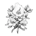 rhododendrons tattoo design idea