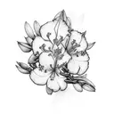 rhododendrons tattoo design idea