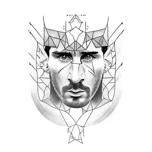 Lionel Messi tattoo design idea