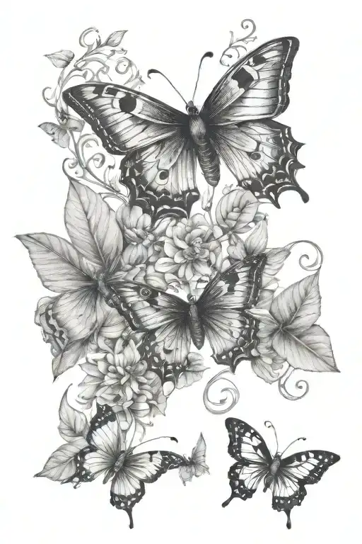 caterpillars turning into butterflies   tattoo design idea