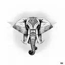 Elephant tattoo design idea