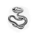 viper snake tattoo design idea