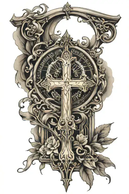lords prayer tattoo design idea