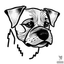 border terrier tattoo design idea