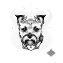 border terrier tattoo design idea