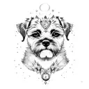 border terrier tattoo design idea