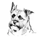 border terrier tattoo design idea