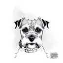 border terrier tattoo design idea
