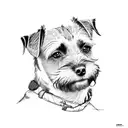 border terrier tattoo design idea