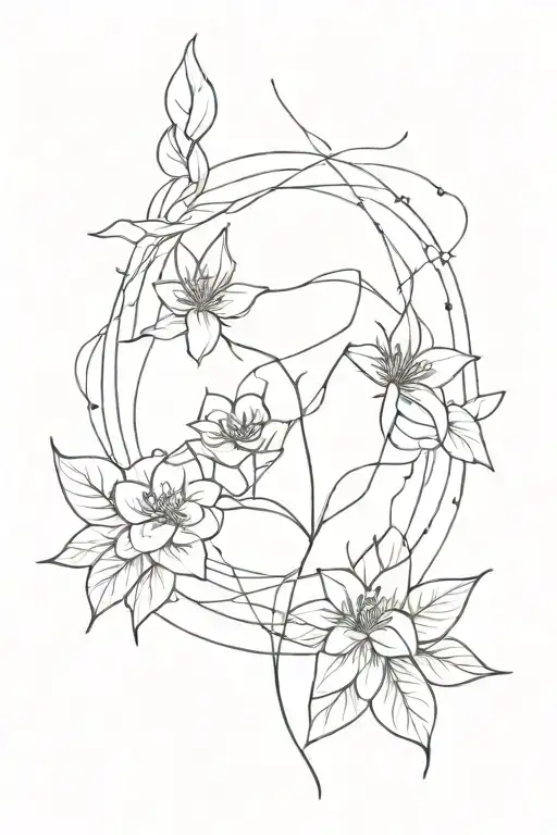 Line tattoo design idea