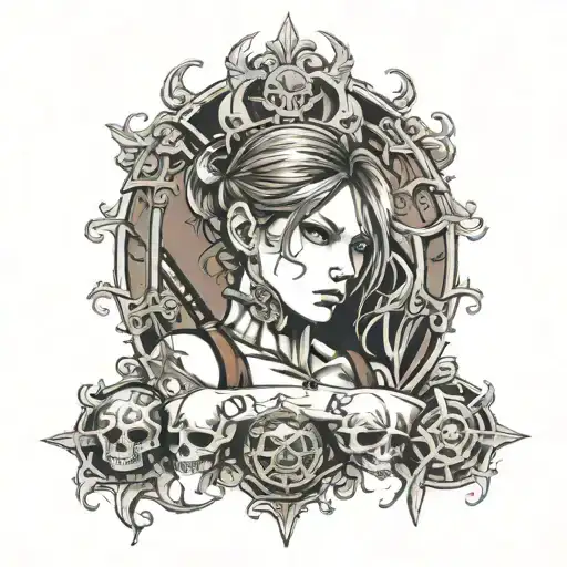 resident evil 4 tattoo design idea