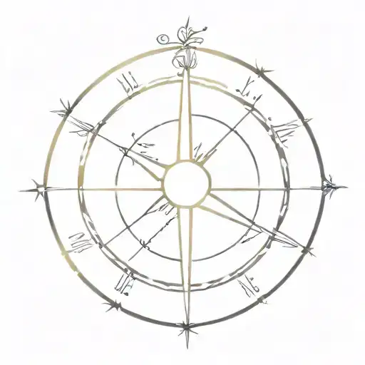 Pocahontas wind compass "I go wherever the wind takes me" tattoo design idea