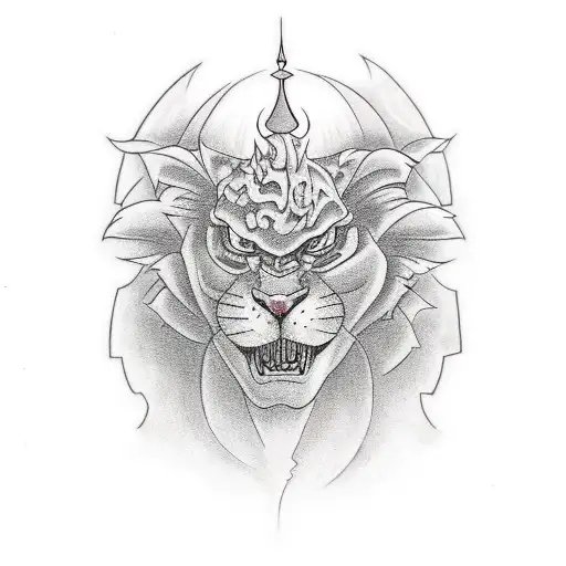 90s cartoon characters tattoo design idea