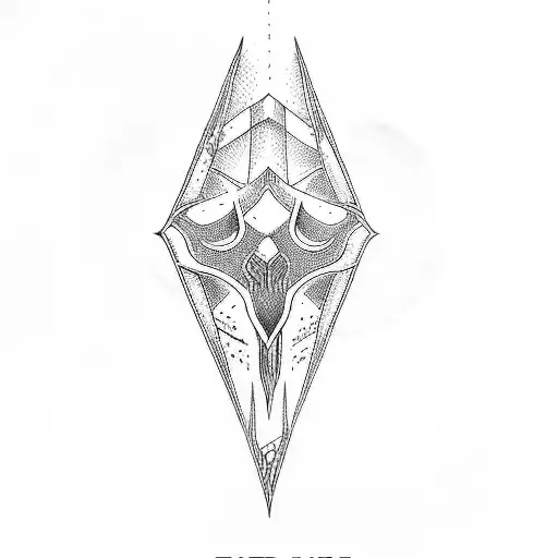the elder scrolls logo tattoo design idea