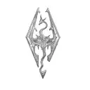 the elder scrolls logo tattoo design idea