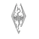 the elder scrolls logo tattoo design idea
