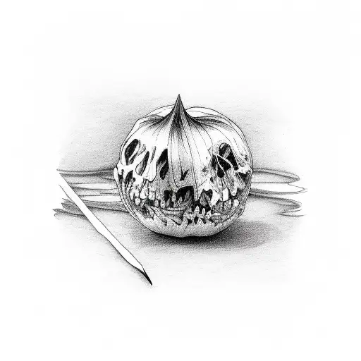 Lily death tattoo design idea