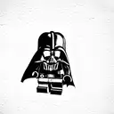 lego darth vader tattoo design idea