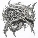 amygdala Bloodborne game tattoo design idea