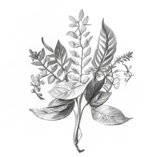 laurel wreath tattoo design idea