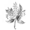 laurel wreath tattoo design idea