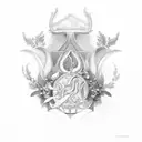 laurel wreath tattoo design idea