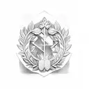 laurel wreath tattoo design idea