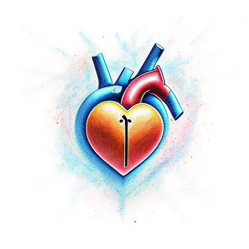 Heart with Semicolon tattoo design idea