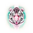 the phrase "There is no tiger" tattoo design idea