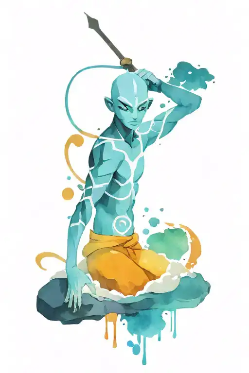 Avatar legend of Aang tattoo design idea