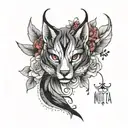 Nikita named minimal tattoo design tattoo design idea