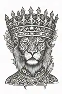 King by o-block tattoo design idea