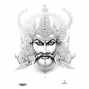 kaal bhairav tattoo design idea