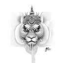 kaal bhairav tattoo design idea