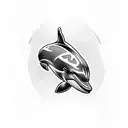  Dolphin  tattoo design idea