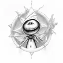 nightmare before Christmas  tattoo design idea