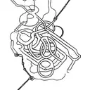 broken chains tattoo design idea