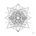 Supernova tattoo design idea