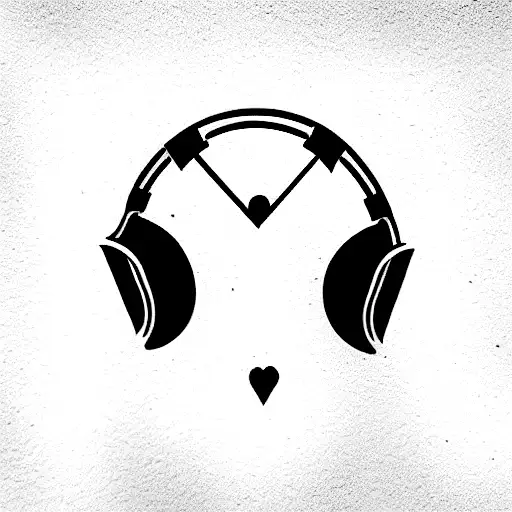 techno music lover tattoo design idea